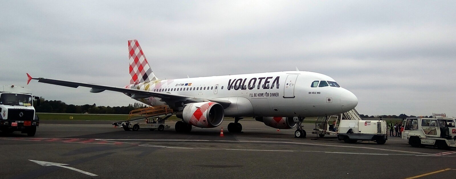 Avion Volotea à l'aéroport de Nantes-Atlantique